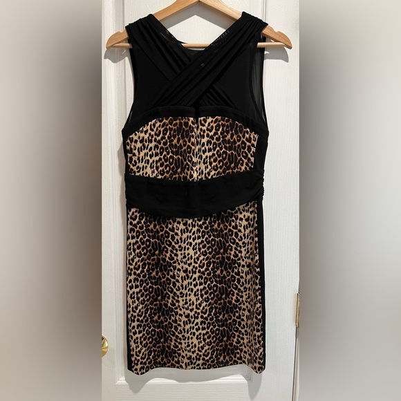 Bebe size medium sexy leopard print dress. - Picture 1 of 4